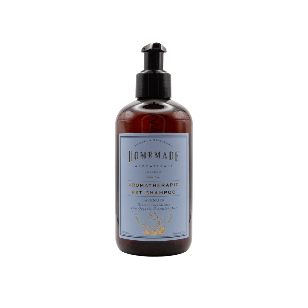 HMA | Aromatherapic Pet Shampoo for Dogs | EcoCert Lavender | 8.4 FL Oz. | HomeMade Aromaterapi